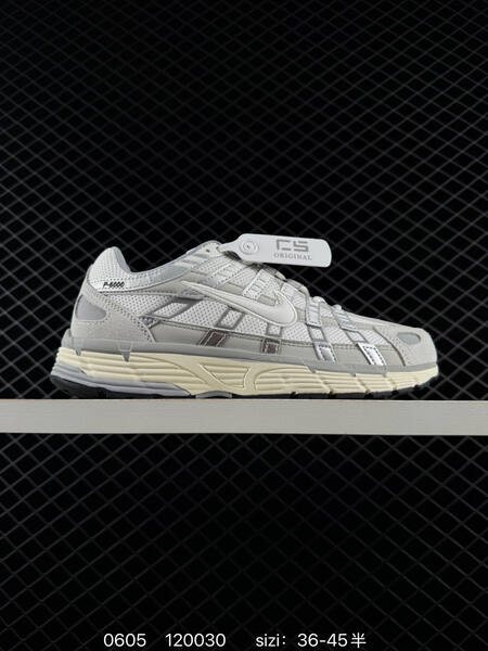 Nike P-6000 light grey silver cream white EU 36-45 running