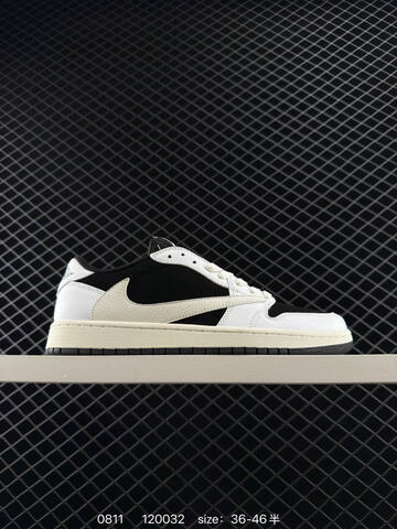 Jordan Air Jordan 1 Low Travis Scott Reverse Mocha Black White Sail EU 36-46 Sneaker - Unisex (BS-80937)