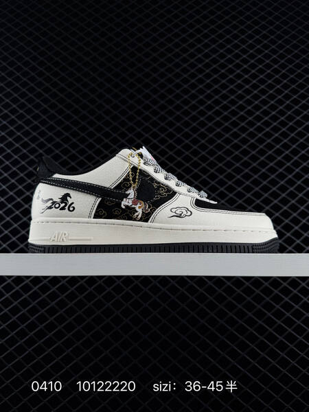 Nike Air Force 1 Multiple custom Year of the Horse themed colorways off-white red black off-white red off-white black gold light grey black red EU 36-45 with half sizes lifestyle