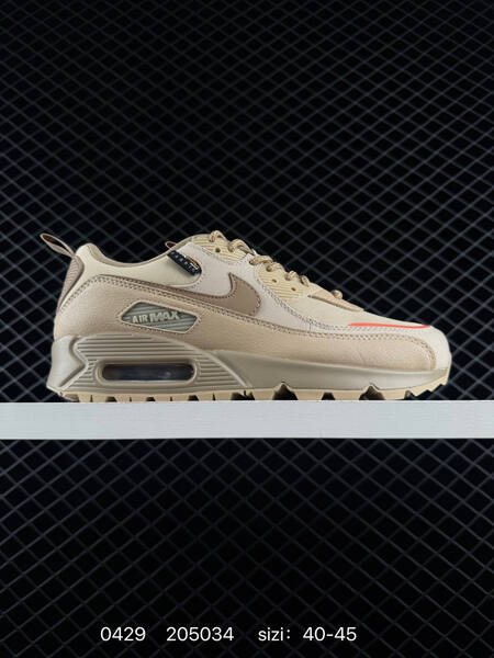 Nike Air Max 90 beige tan with orange accents EU 40-45 lifestyle