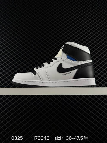 Jordan Air Jordan 1 High OG Fragment Union White Black Blue EU 36-47 5 Basketball Shoe - Unisex (BS-79606)