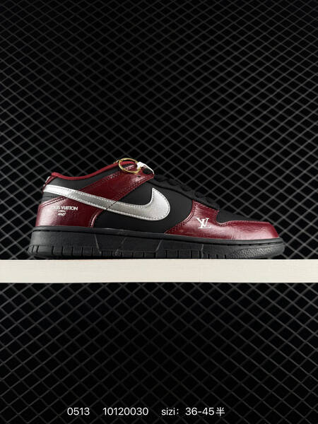 Nike SB Dunk Low black burgundy silver white brown EU 36-45 skate