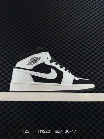 Jordan Air Jordan 1 Mid Purple Yellow White Black EU 36-47 Basketball Shoe - Unisex (BS-80190)