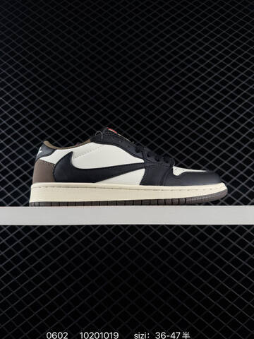 AIR JORDAN Travis Scott x Air Jordan 1 Reverse Mocha AJ1 1 TS DM7866-600 ID 10 Lifestyle (BS-79187)
