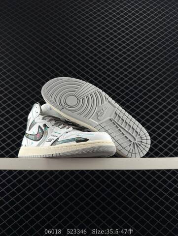 Jordan Air Jordan 1 Mid Light Mint Black Beige White Teal EU 35 5-47 Basketball Shoe - Unisex (BS-81179)