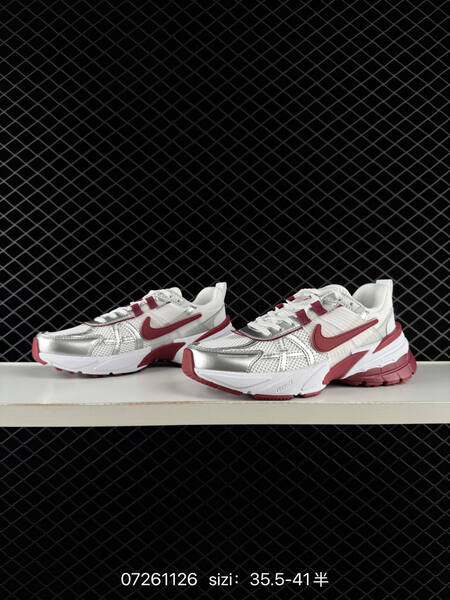 Nike V2K Run white silver burgundy EU 35 5-41 running