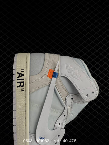 OFF-WHITE x Nike Air Jordan 1 Retro High OG UNC AIR JORDAN 1 Aj1 Lifestyle (BS-79354)