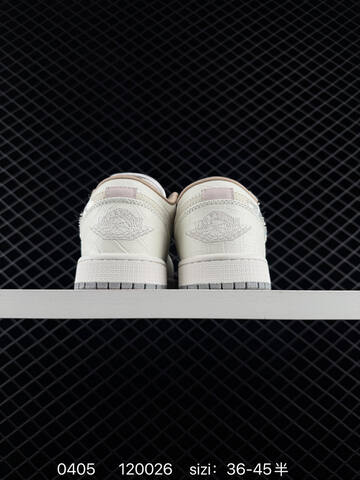 Jordan Air Jordan 1 Low Soft Pearl Sail Grey Light Brown Silver EU 36-45 Sneaker - Unisex (BS-79547)