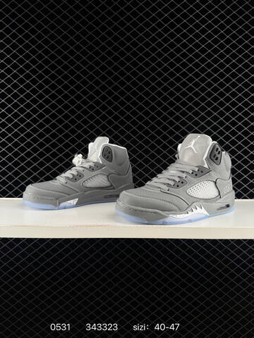 Air Jordan 5 Retro Wolf Grey Replica AIR JORDAN 5 Aj5 Lifestyle (BS-79190)