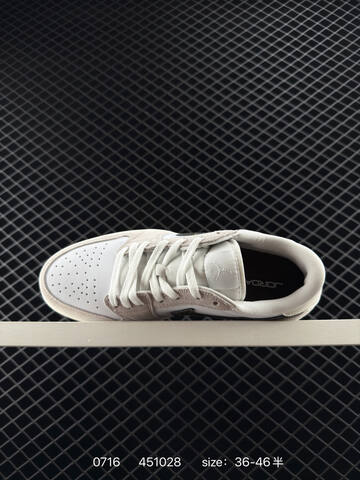 Jordan Air Jordan 1 Low White Light Grey Brown Sail EU 36-46 Sneaker - Unisex (BS-81062)
