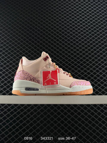 Jordan Air Jordan 3 Retro SE Off White Yellow Red Purple EU 36-47 Basketball Shoe - Unisex (BS-80900)