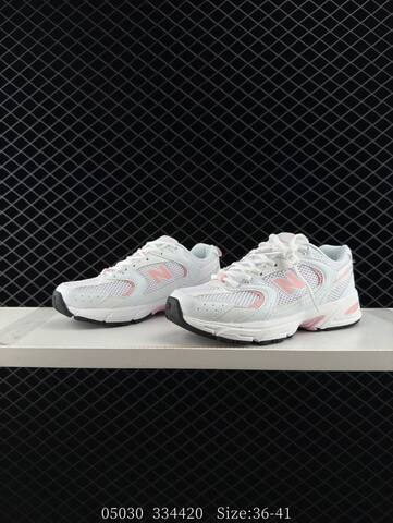 New Balance 530 White Light Pink Black EU 36-41 Running Shoe - Unisex (BS-83380)