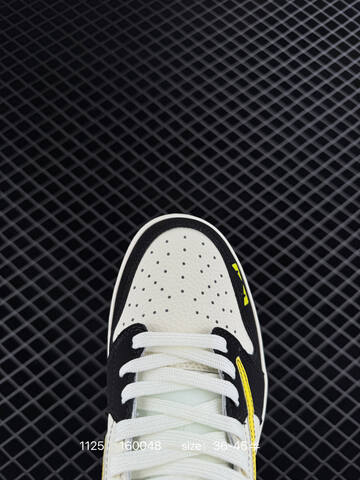 Jordan Air Jordan 1 Low Travis Scott DIY Off White Black Yellow EU 36-45 Sneaker - Unisex (BS-80199)