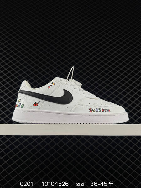 Nike Court Vision Low White Black EU 36-45 5 casual lifestyle
