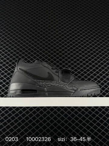Jordan Air Jordan Legacy 312 Low Triple Black EU 36-45 Basketball Shoe - Unisex (BS-79723)