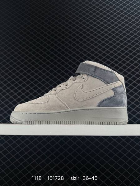 Nike Air Force 1 07 Low light grey off-white with dark grey accents EU 36-45 lifestyle
