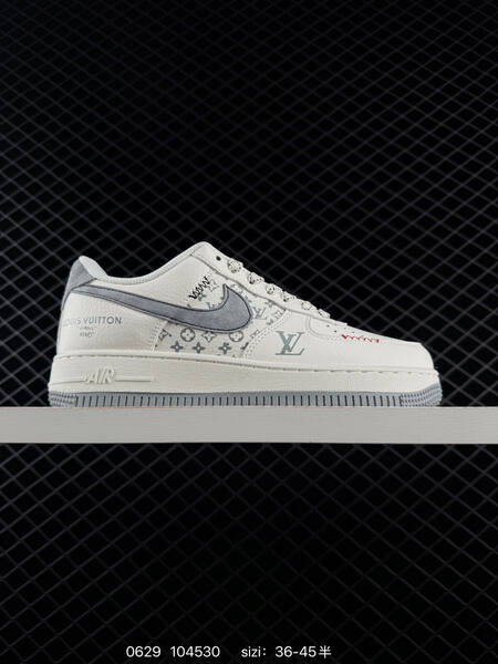 Nike Air Force 1 07 LV8 off white black silver EU 36-45 sneaker