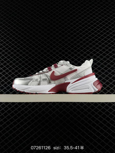 Nike V2K Run white silver burgundy EU 35 5-41 running