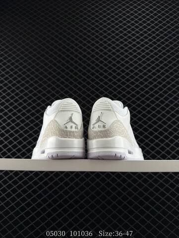 Jordan Air Jordan 3 Retro Pure Money White Light Silver EU 36-47 Basketball Shoe - Unisex (BS-81281)