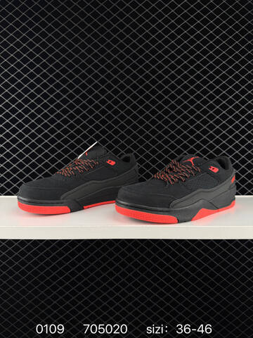 Jordan Flight Court Black Bright Red EU 36-46 Sneaker - Unisex (BS-79864)