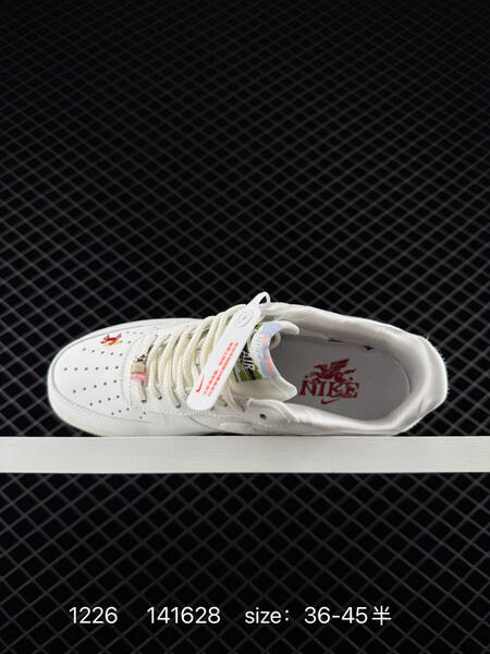 Nike Air Force 1 07 white with red accents 36-45 5 lifestyle