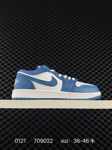 Jordan Air Jordan 1 Low Black White Royal Blue Dark Navy Light Blue Sail EU 36-46 Sneaker - Unisex (BS-79793)