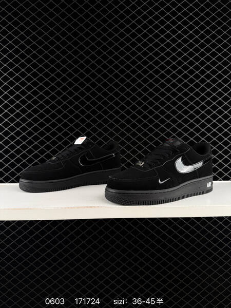 Nike Air Force 1 07 black silver red white EU 36-45 lifestyle
