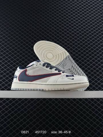 Jordan Air Jordan 1 Low Sail Navy Red Grey EU 36-45 Skate Shoe - Unisex (BS-80861)