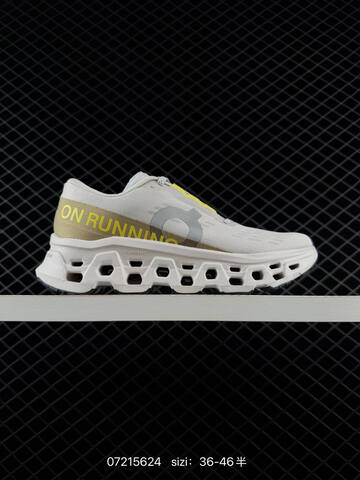 On Cloudmonster Pink Tan White Black EU 36-46 Running Shoe Running Sneakers - Unisex (BS-85008)