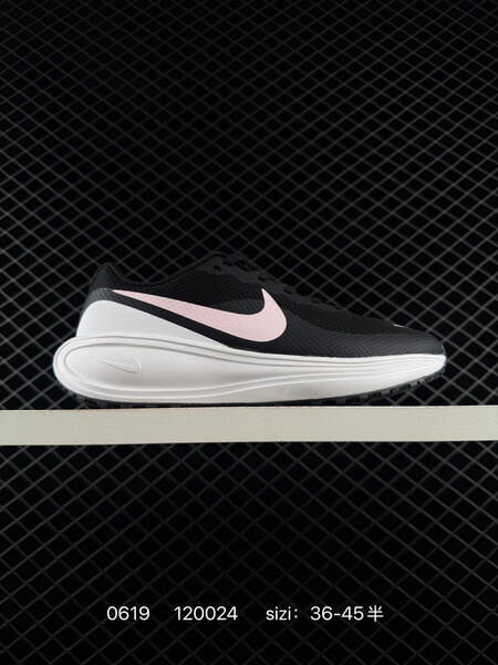 Nike Revolution 8 black white light pink EU 36-45 running shoe