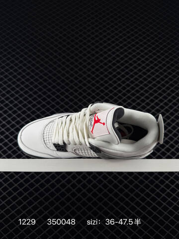 Jordan Air Jordan 4 Retro White Cement FV5029-100 White Grey Black Red EU 36-47 5 Basketball Shoe - Unisex (BS-79953)