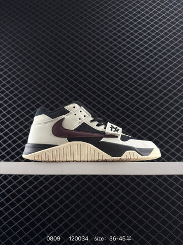 Jordan Jumpman Jack Travis Scott Sail Black Burgundy Beige EU 36-45 Sneaker - Unisex (BS-80948)