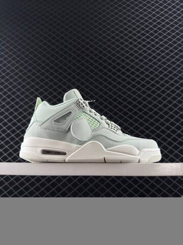 Jordan Air Jordan 4 Retro Light Green White Silver EU 35 5-48 Basketball Shoe - Unisex (BS-80576)