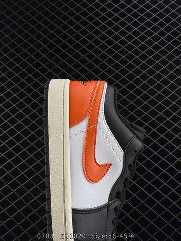 Jordan Air Jordan 1 Low Shattered Backboard Black White Orange Sail EU 36-45 Sneaker - Unisex (BS-81108)