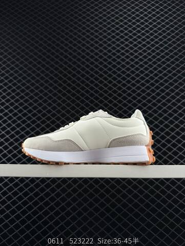 New Balance 327 Off White Light Grey White Gum Brown EU 36-45 Sneaker - Unisex (BS-83317)