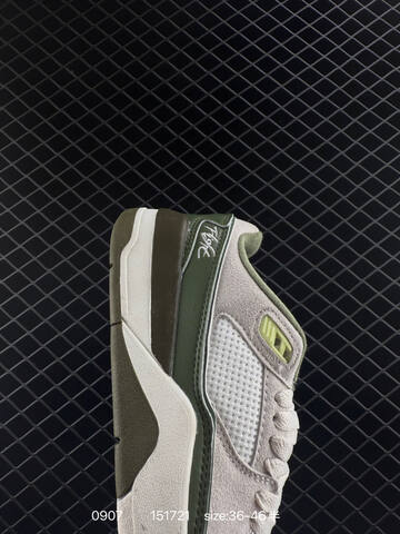 Jordan Air Jordan 4 Retro Grey Olive Green Light Green White EU 36-46 Basketball Shoe - Unisex (BS-80751)