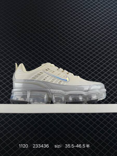 Nike Air Vapormax 360 cream ivory with silver-gray and translucent sole iridescent Swoosh 35 5-46 5 running lifestyle