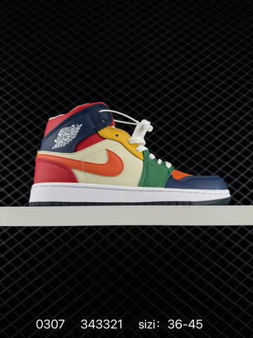 Jordan Air Jordan 1 Mid Multicolor EU 36-45 Basketball Shoe - Unisex (BS-79697)