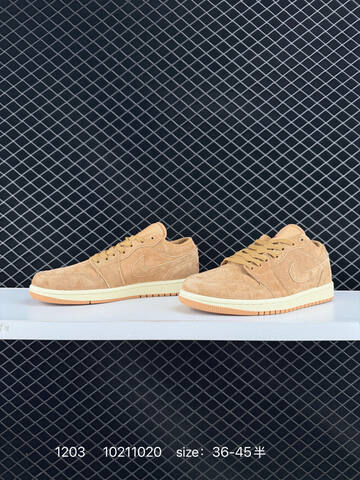 Jordan Air Jordan 1 Low HV4089-200 Wheat Beige Cream Red EU 36-45 Sneaker - Unisex (BS-80118)