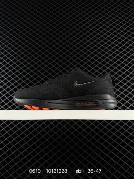 Nike Air Max 1 black silver orange EU 36-47 lifestyle