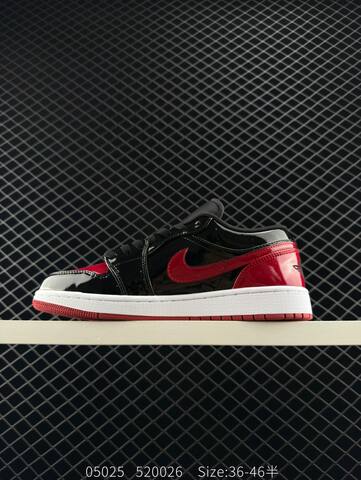 Jordan Air Jordan 1 Low Black Red White EU 36-46 Sneaker - Unisex (BS-81300)