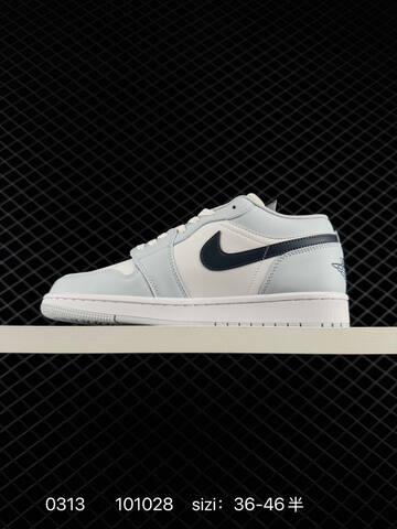 Jordan Air Jordan 1 Low Light Blue White Dark Navy EU 36-46 Sneaker - Unisex (BS-79663)