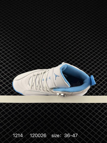 Jordan Air Jordan 12 Retro White University Blue EU 36-47 Basketball Shoe - Unisex (BS-80067)