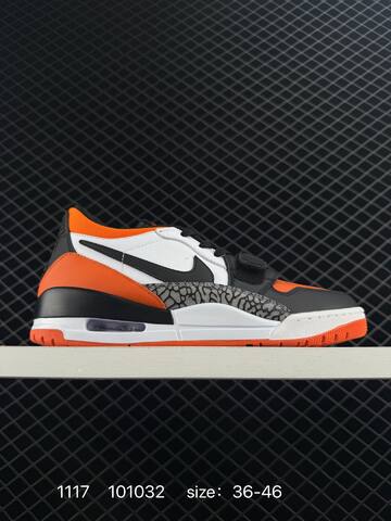 Jordan Air Jordan Legacy 312 Low White Black Orange Grey EU 36-46 Basketball Shoe - Unisex (BS-80255)