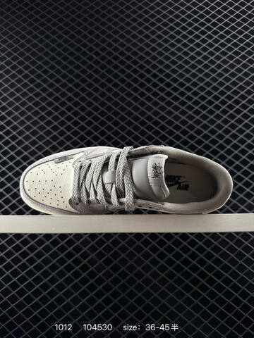 Jordan Air Jordan 1 Low Travis Scott Stussy White Grey Sail Black EU 36-45 Sneaker - Unisex (BS-80537)