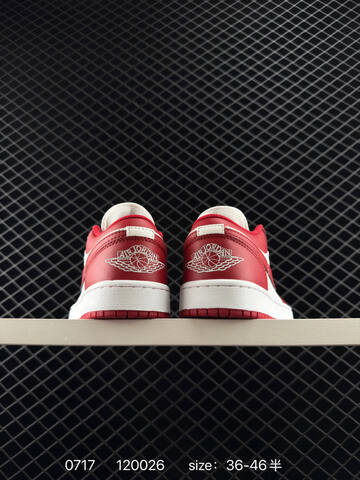 Jordan Air Jordan 1 Low White Red Black EU 36-46 Sneaker - Unisex (BS-81055)