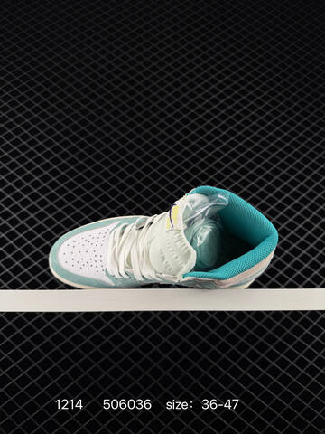Jordan Air Jordan 1 Retro High OG 555088-610 Turbo Green White Sail EU 36-47 Basketball Shoe - Unisex (BS-80068)
