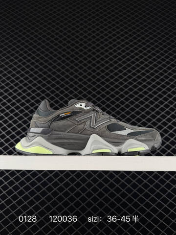 New Balance 9060 U9060IAB Dark Grey Black Light Grey Neon Green EU 36-45 Sneaker - Unisex (BS-82353)