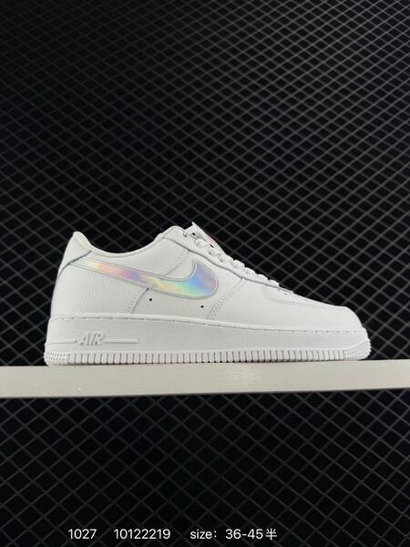 Nike Air Force 1 Low 07 white gray with blue iridescent and green accent colorways 36-45 casual lifestyle
