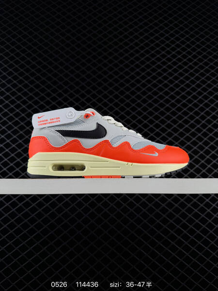 Nike Air Max 1 grey orange black cream white EU 36-47 lifestyle